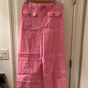 Maeve Pink Wide Leg Pants - Anthropologie